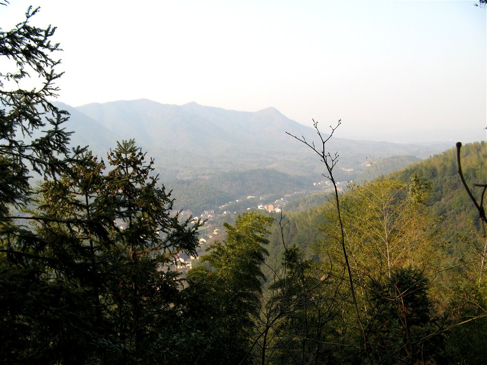 Landscape in Guangde County, Anhui, China