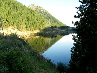 Lake Cheybek-Kohl, a view from the northern coast.