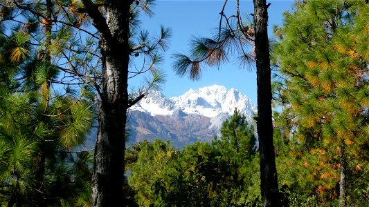 Yulong Xueshan - Jade Dragon Snow Mountain near Lijiang in Yunnan photo