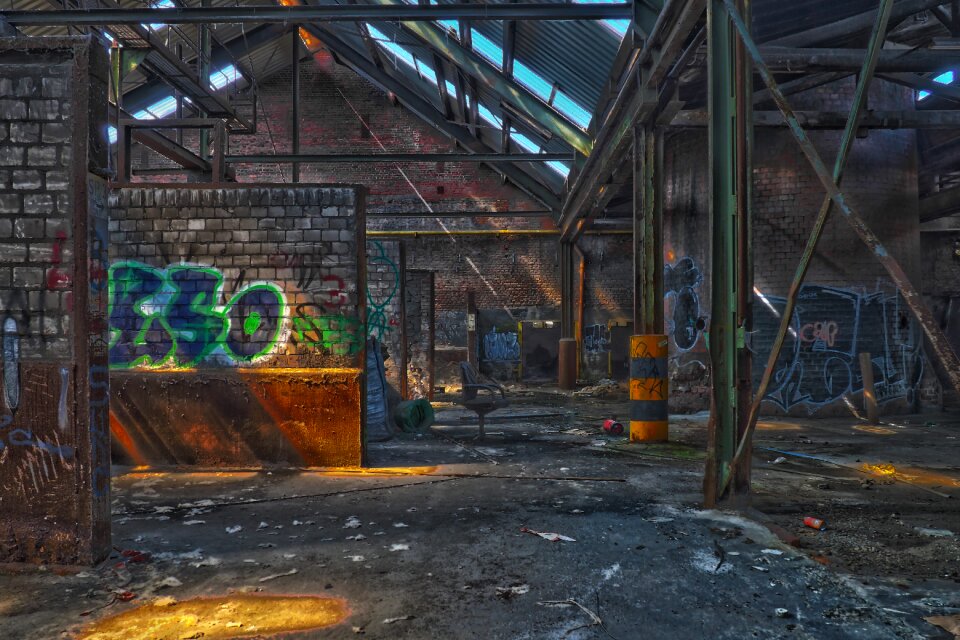 Abandoned old industry