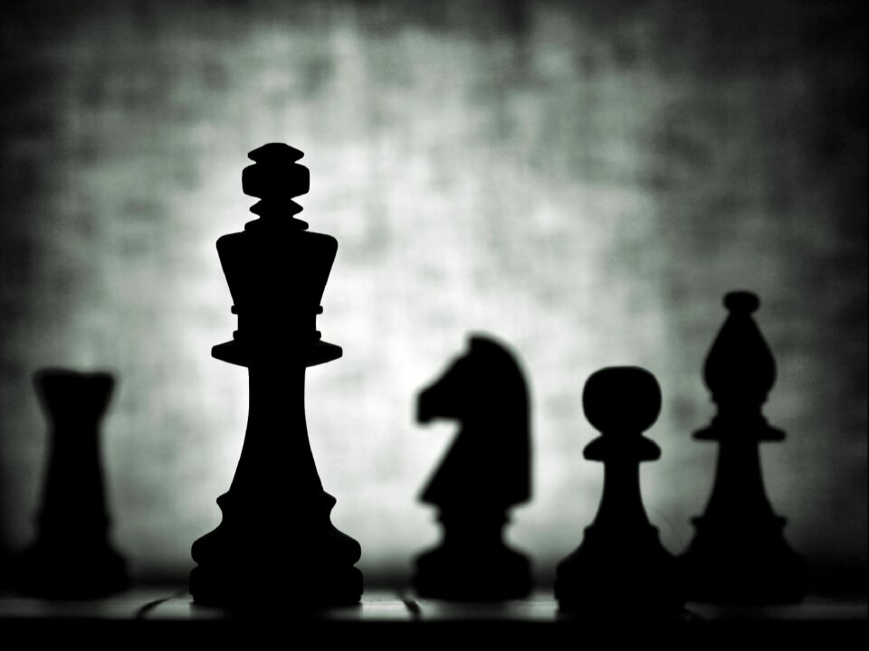 Checkerboard king pawn