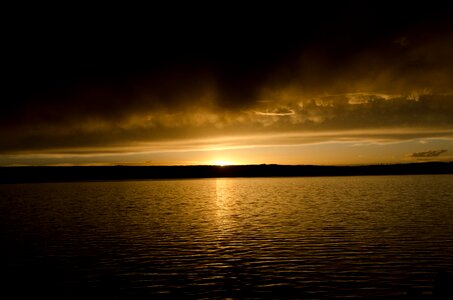 Black sunset black lake grand teton