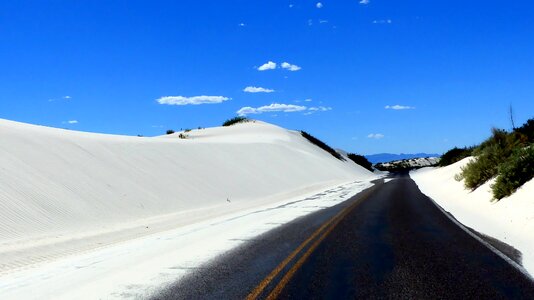 Gypsum dunes road photo