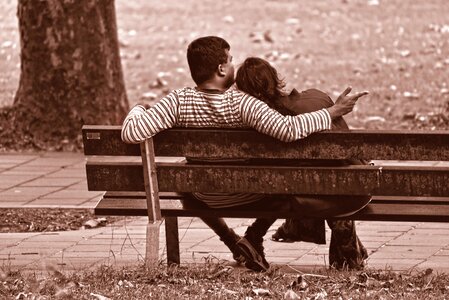 Together sitting bench