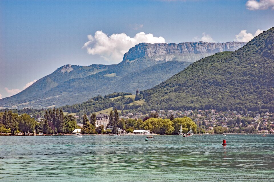 Lake landscape mountains