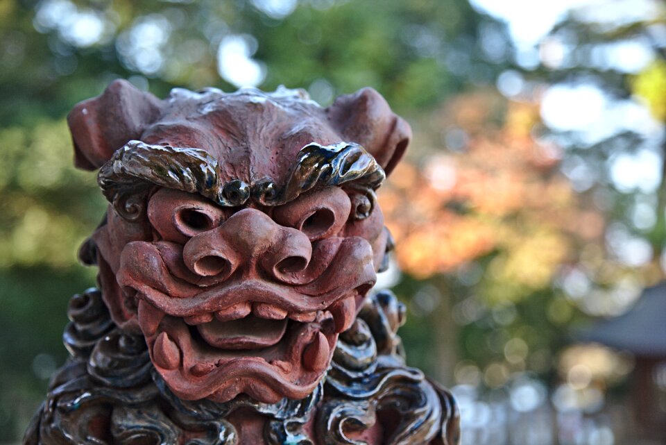 Japan temple statue