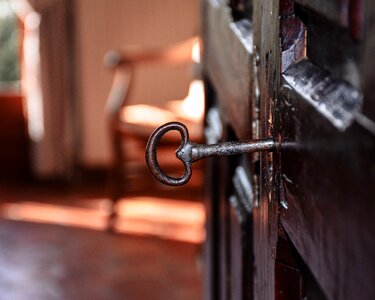 Wood hutch cupboard photo