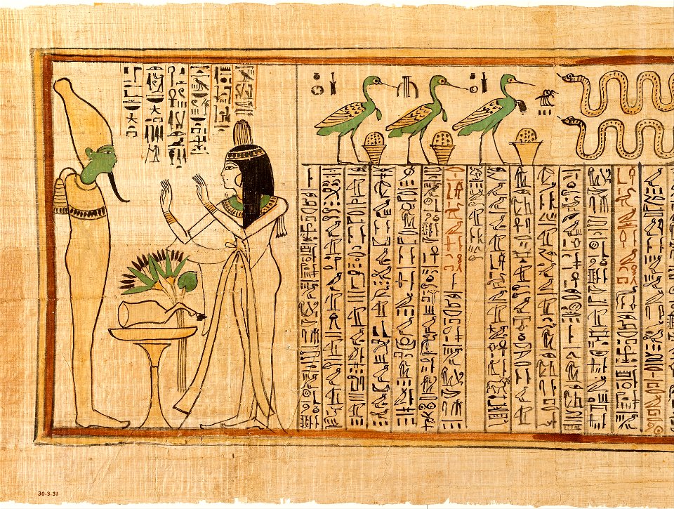 Papyrus, Nany, "Book of the Dead"