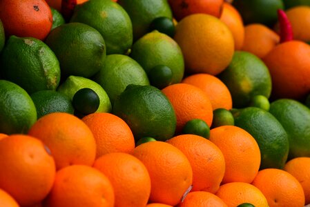 Acid oranges lemon