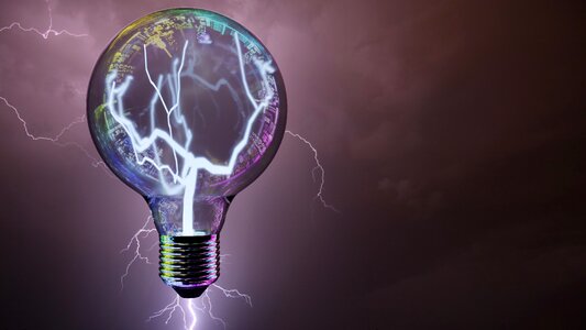 Discharge thunderstorm 3d