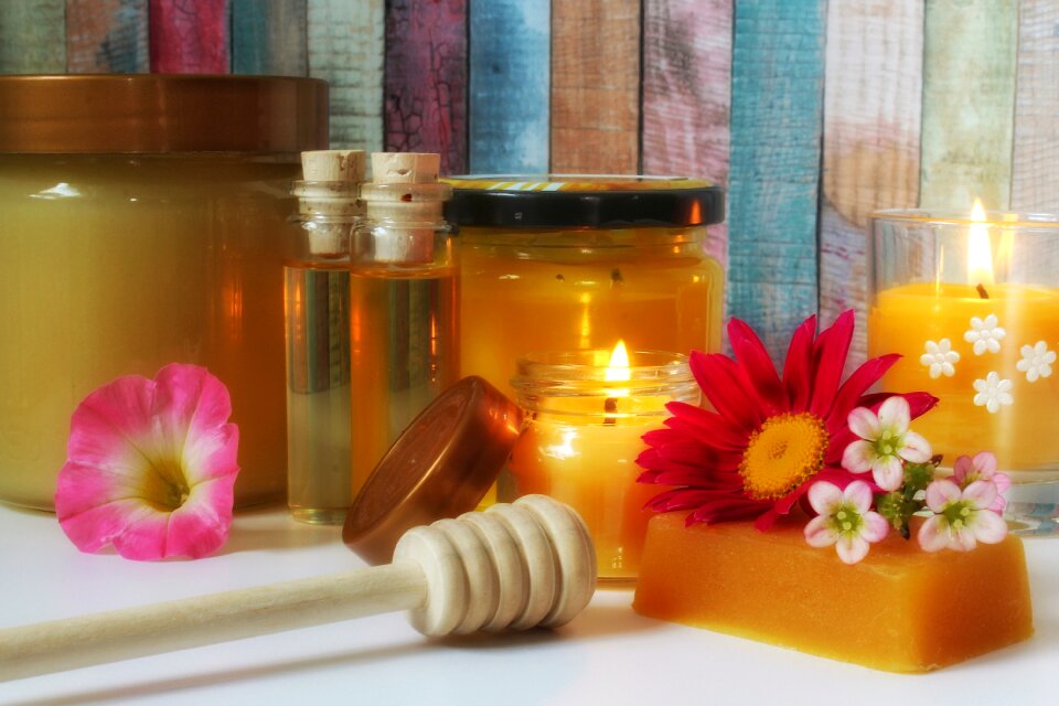 Beeswax candle beekeeper beekeeping