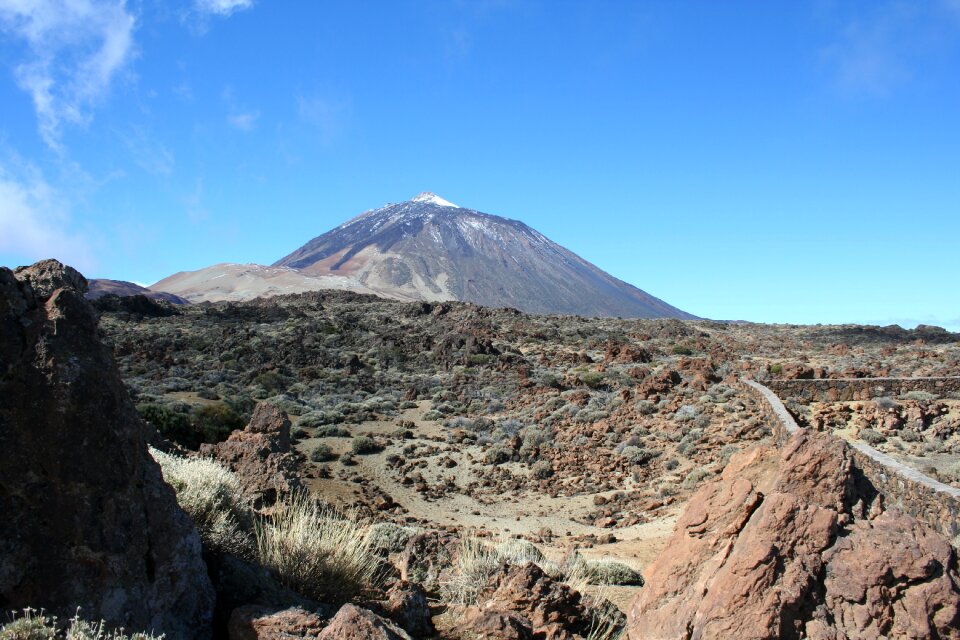 Volcano landscape travel