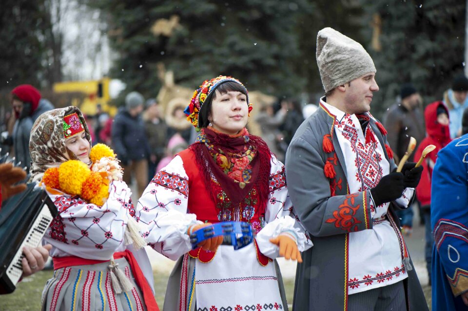 People winter spring