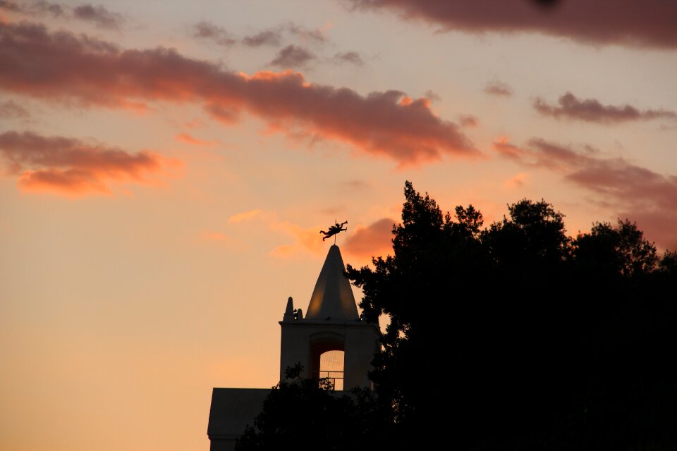 Sky church twilight
