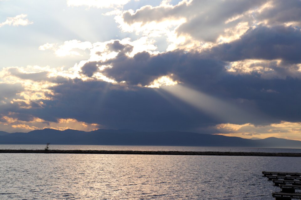 Clouds sunset nature photo