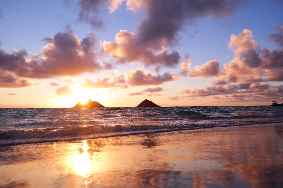Sunset sky sea