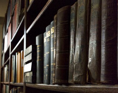 Warehouse bookshelf education photo