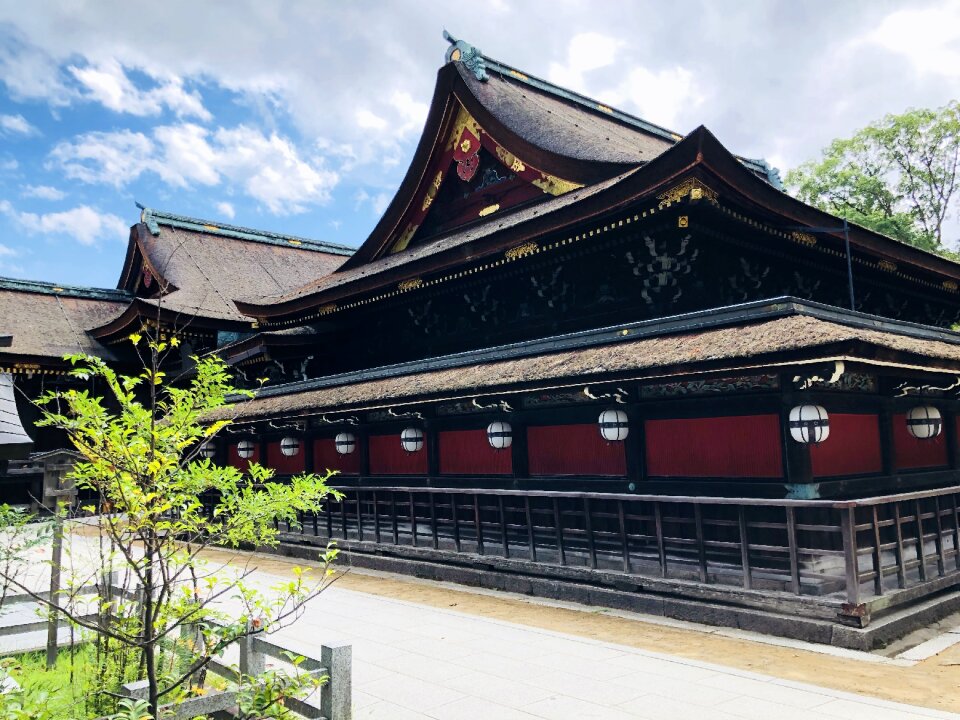 Building temple blue sky
