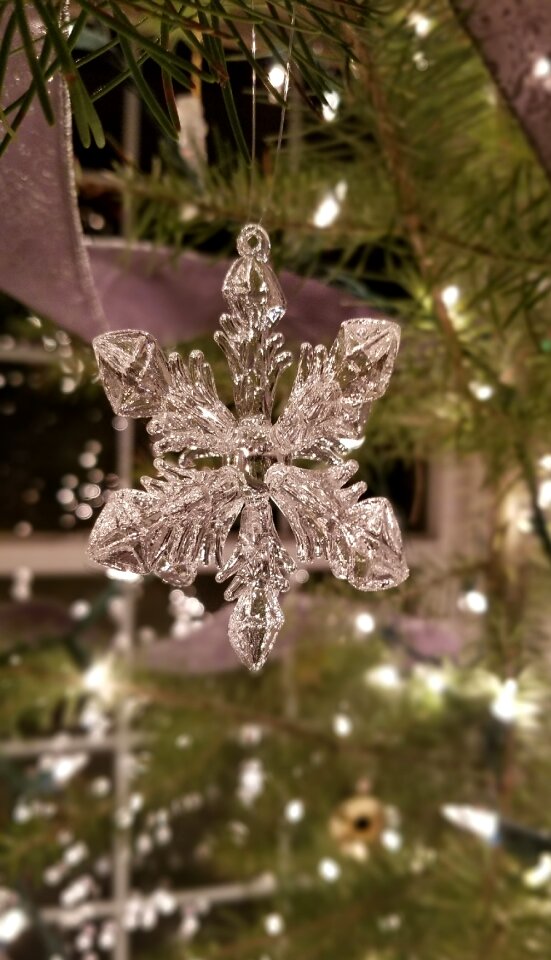 Holiday advent snowflakes