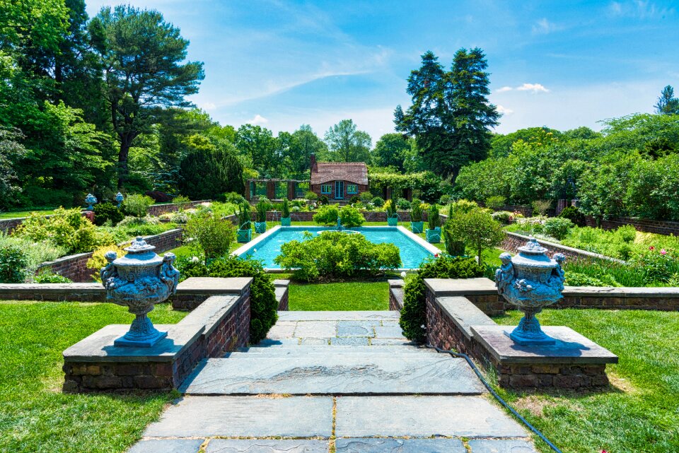 Summer solstice water fountain estate