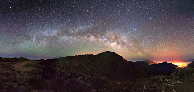 Night sky starry sky astronomy photo