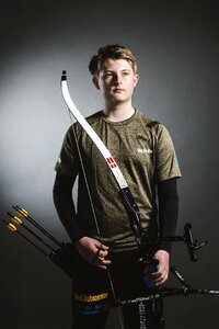 Archery sports man