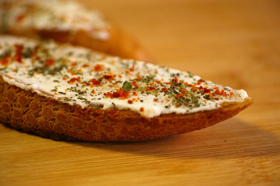 Snack roasted bread healthy eating