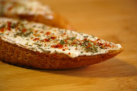 Snack roasted bread healthy eating