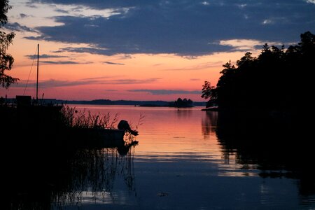 Finnish archipelago clouds photo