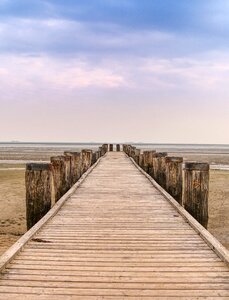 Beach pillar sky photo