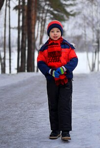 Coldly outdoors park