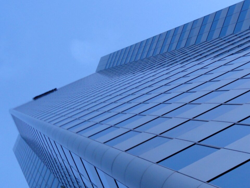 Skyscraper towers high