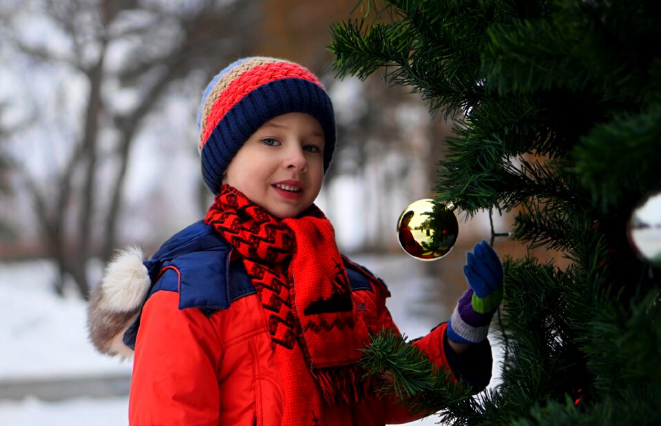 Coldly christmas outdoors