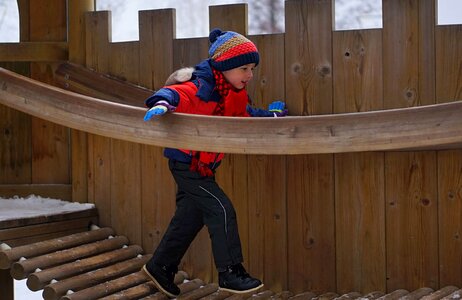 Coldly outdoors park