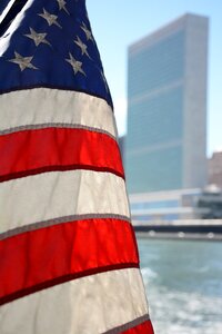 American flag new york diplomacy photo