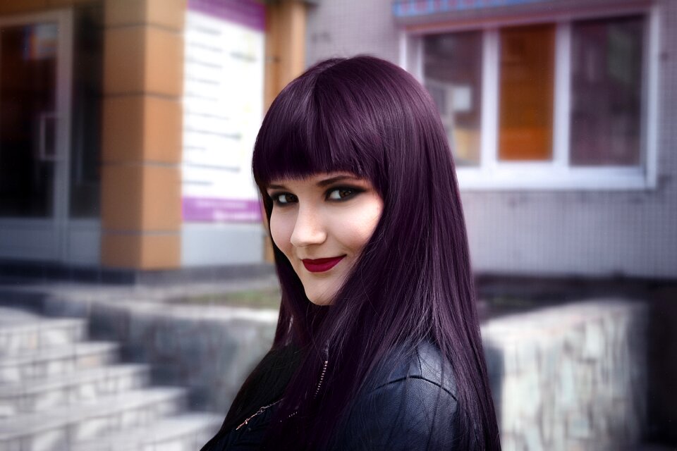 Beauty hair portrait
