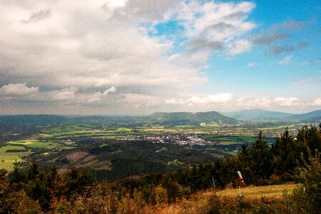 Nature clouds panorama photo