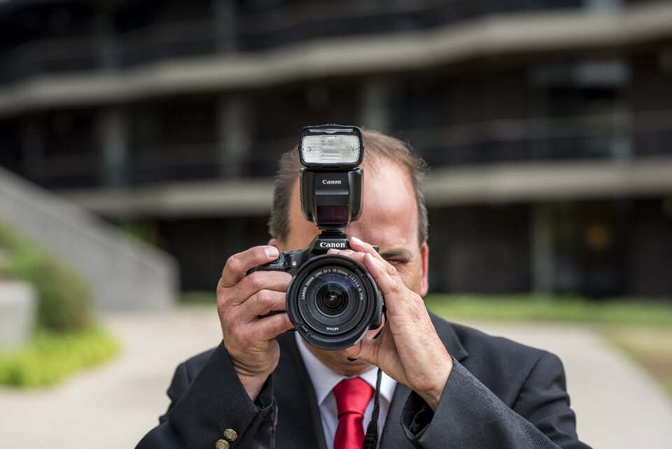 Lens dslr person