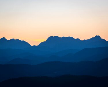 Evening landscape layers