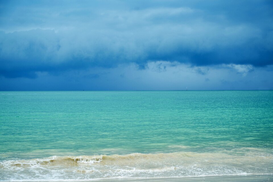 Blue green beach