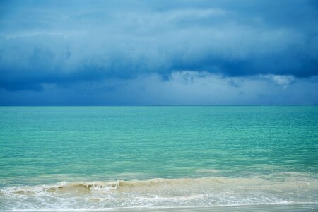 Blue green beach