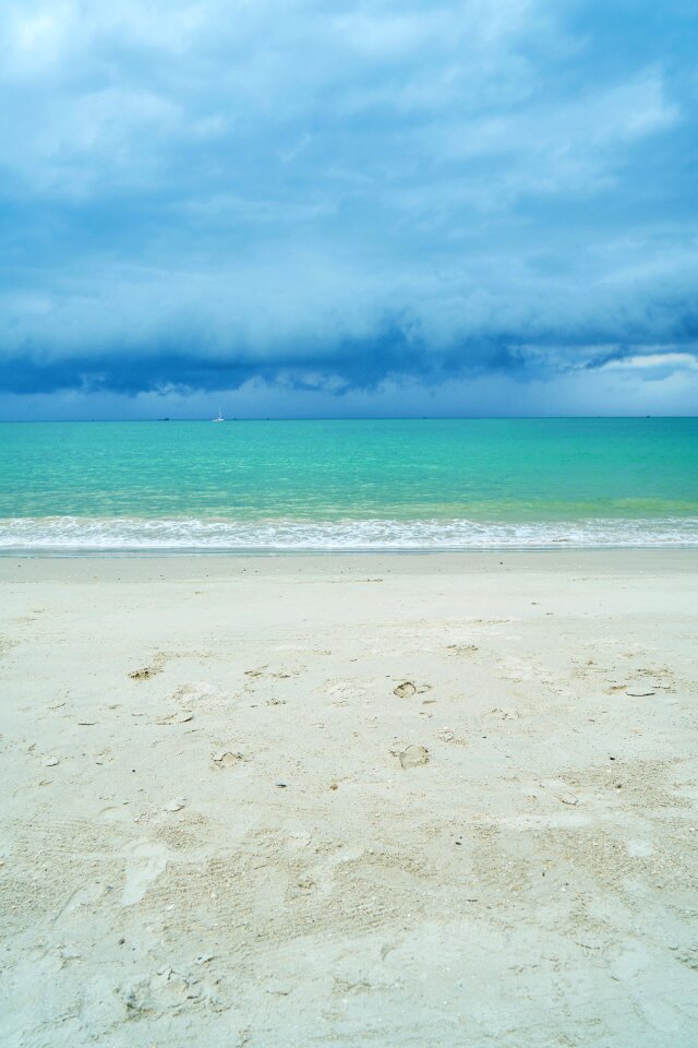 Blue green beach