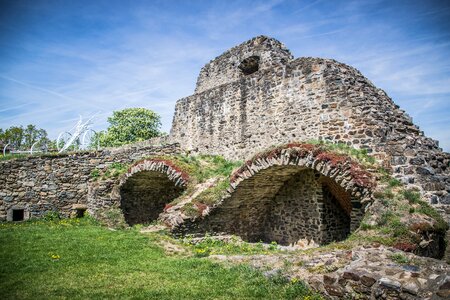 The walls of the medieval architecture wall