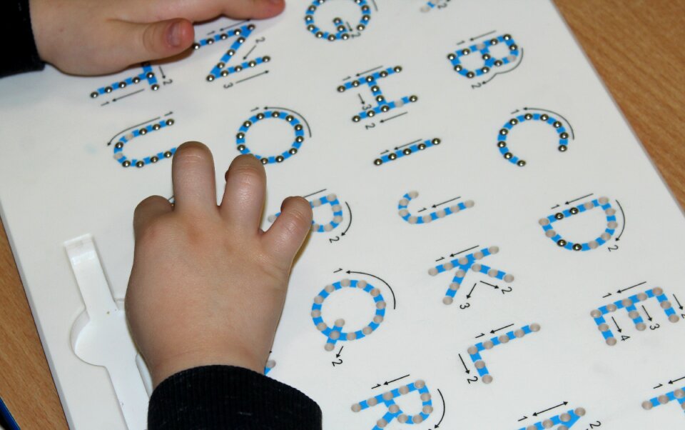 Alphabet touch the senses