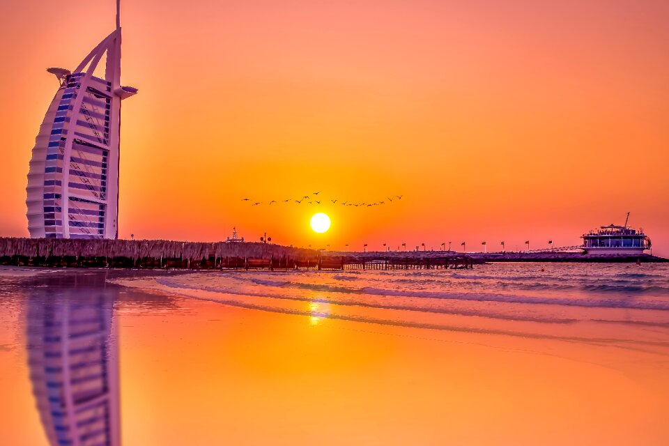 Sunset romantic dubai