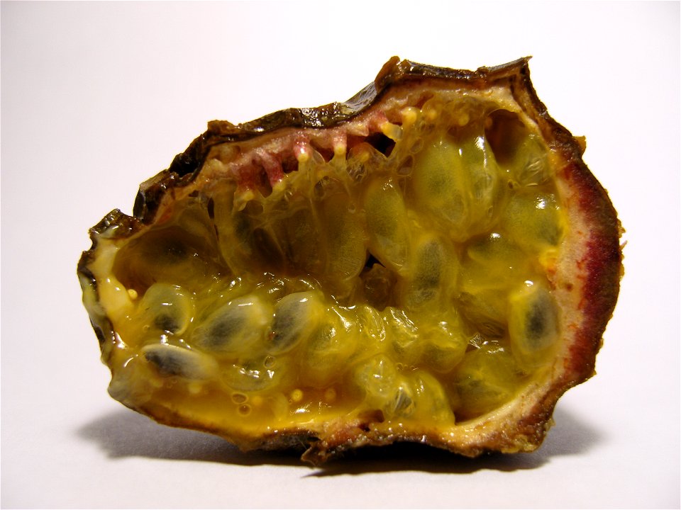 The Passion fruit. This fruit is on sale in Finnish markets.