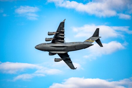 Aviation transport flyby photo