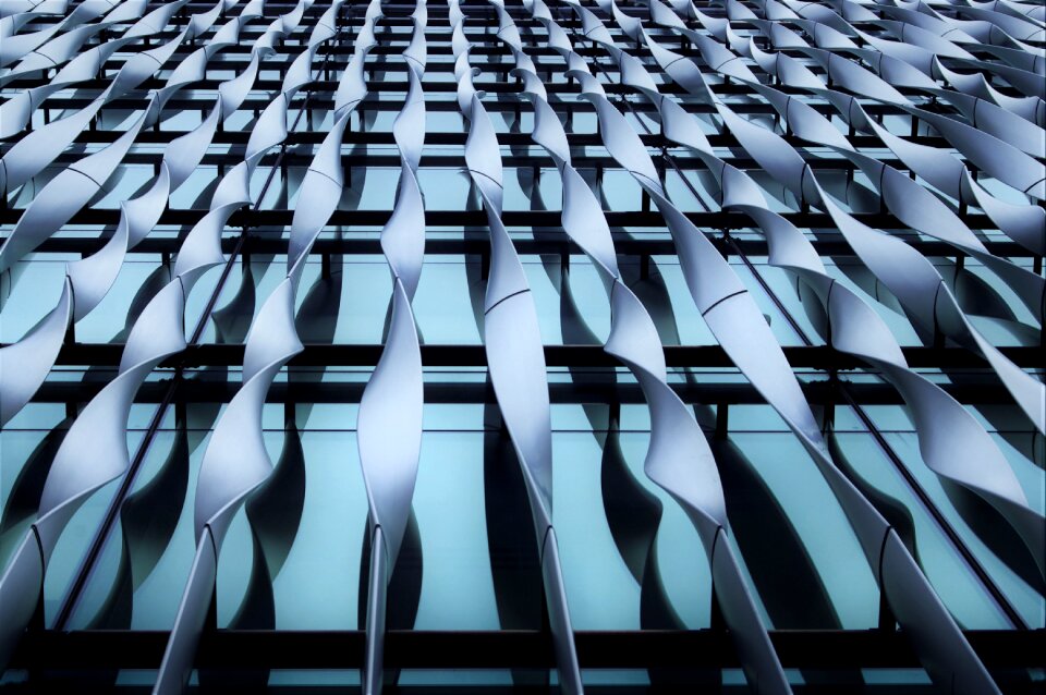 Glass building modern