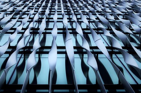 Glass building modern
