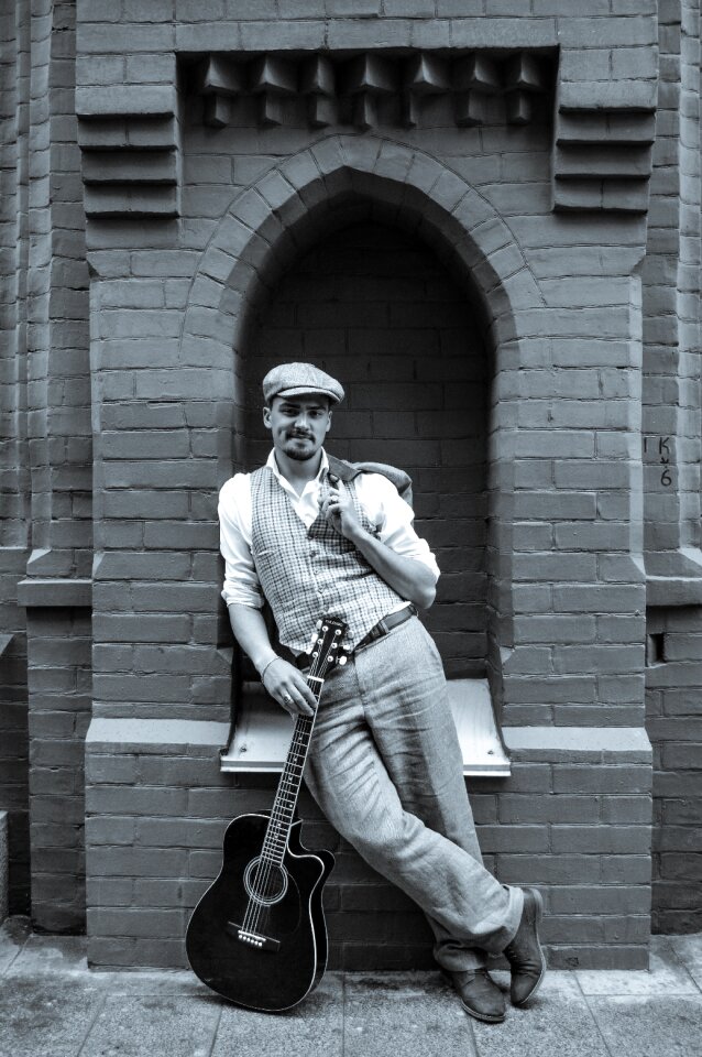 Man guy brick wall